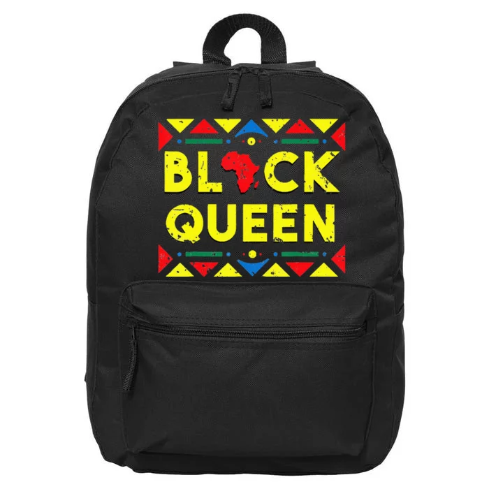 Black Queen African Roots Black History Month Gift 16 in Basic Backpack