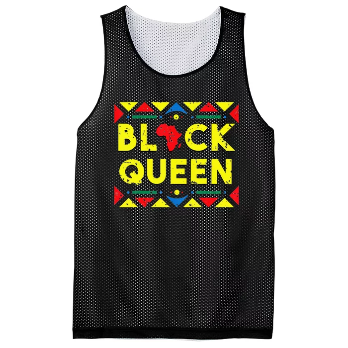 Black Queen African Roots Black History Month Gift Mesh Reversible Basketball Jersey Tank