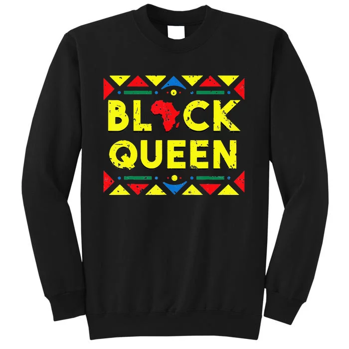 Black Queen African Roots Black History Month Gift Tall Sweatshirt