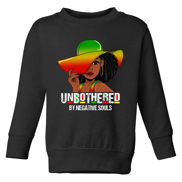 Black Queen African American Ladies Curly Natural Afro Toddler Sweatshirt