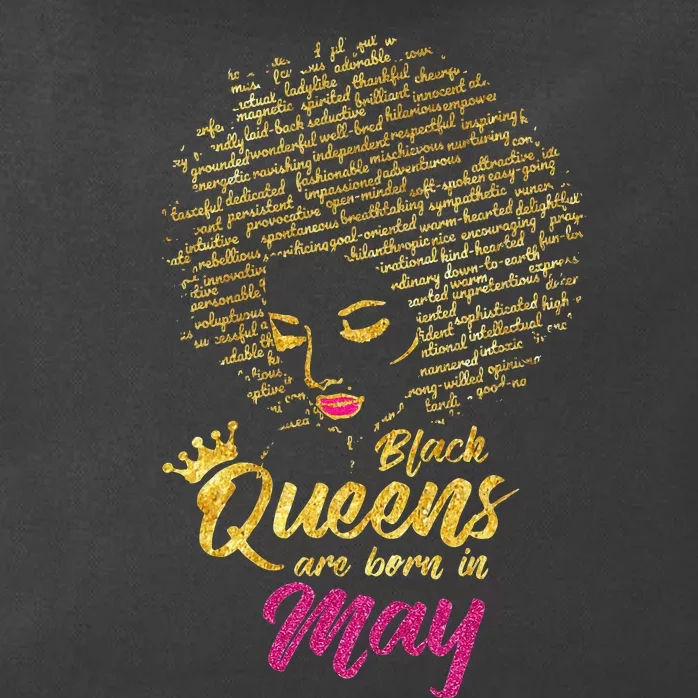 Black Queens Are Born In May Birthday for Wo Zip Tote Bag