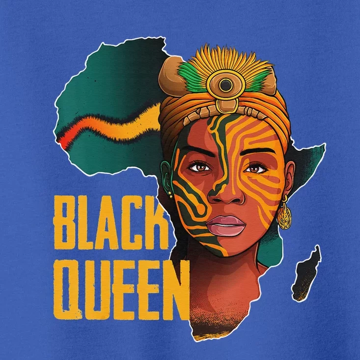 Black Queen Afro Melanin African Women Black History Toddler T-Shirt