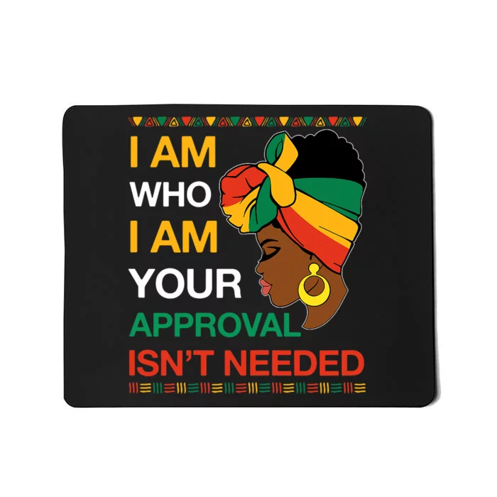 Black Queen African American Juneteenth Black History Month Mousepad