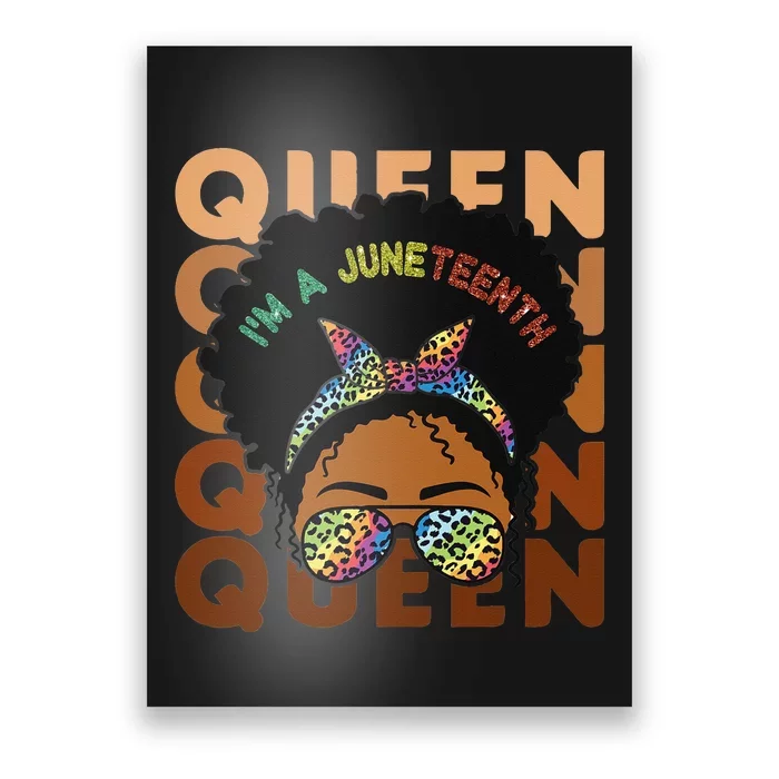 Black Queen Afro Melanin Dripping Art Black History Poster