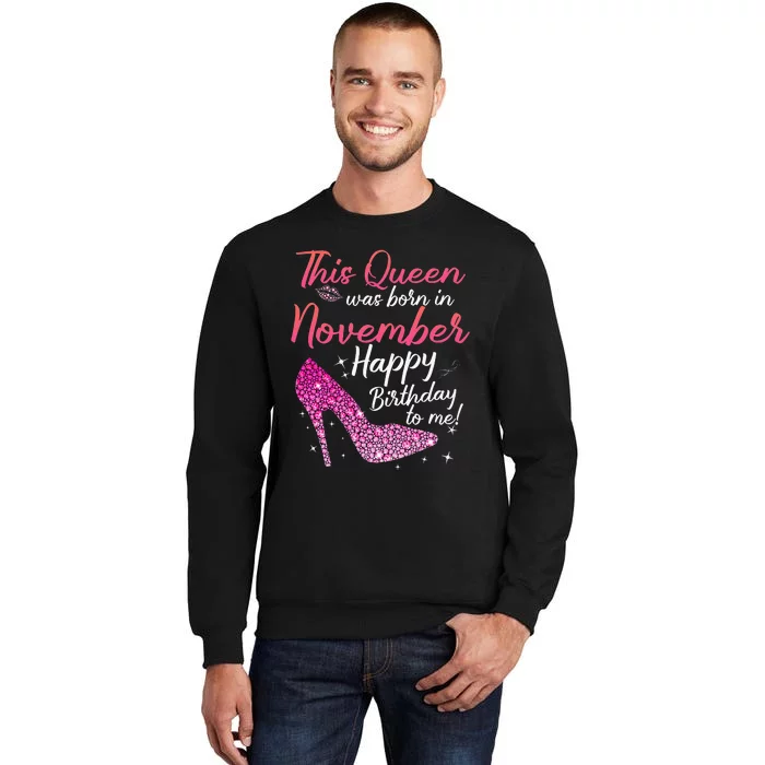 Black Queens Are Born In November Birthday Sweatshirt