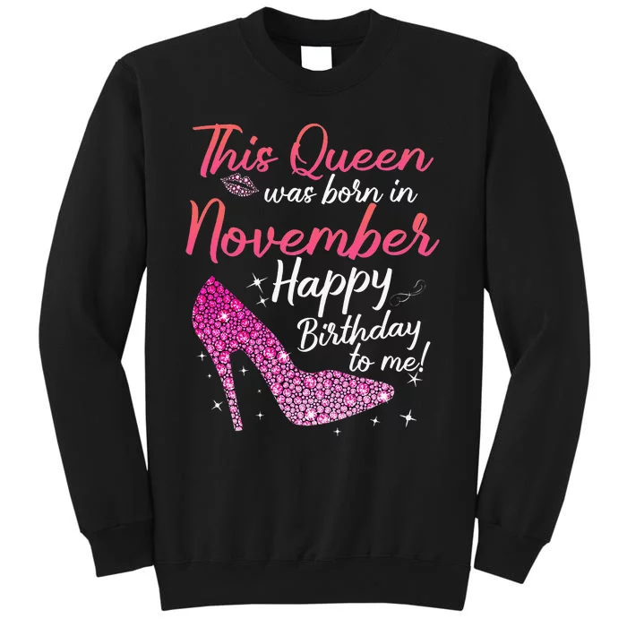 Black Queens Are Born In November Birthday Sweatshirt