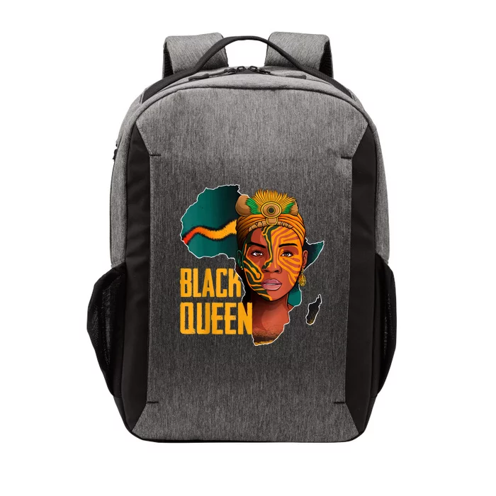 Black Queen Afro Melanin African Women Black History Vector Backpack