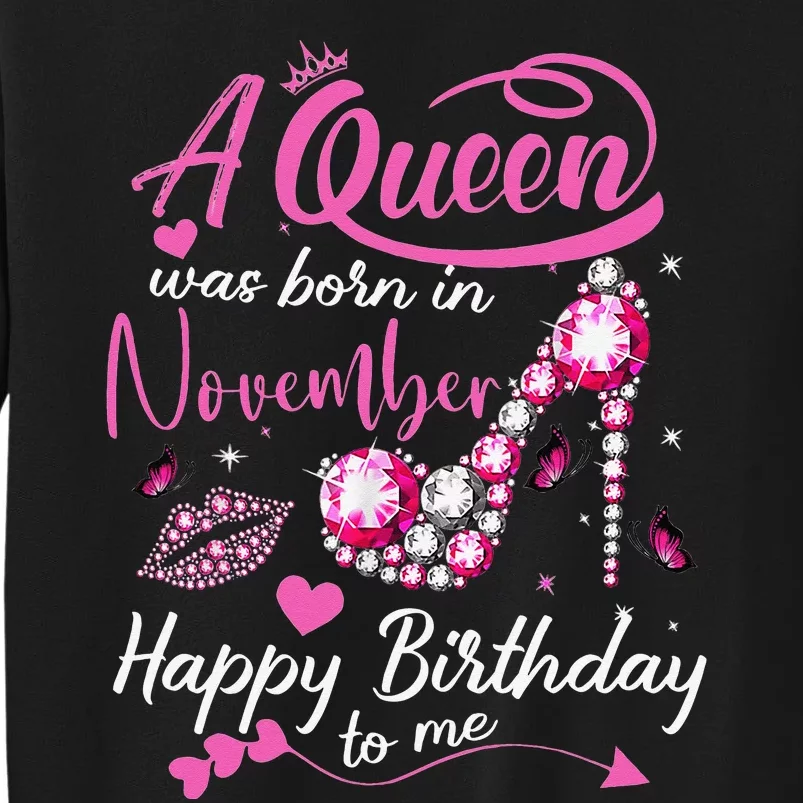 Black Queens Are Born In November Birthday Sweatshirt