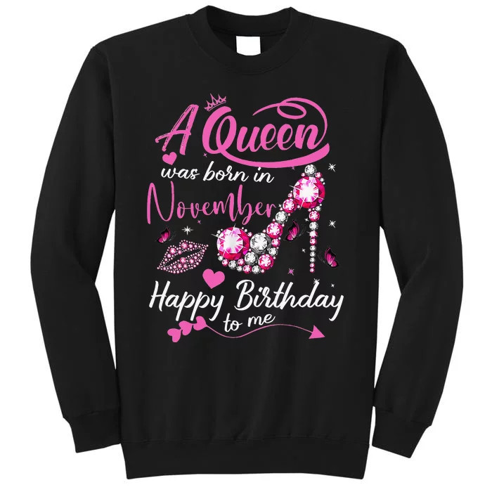 Black Queens Are Born In November Birthday Sweatshirt