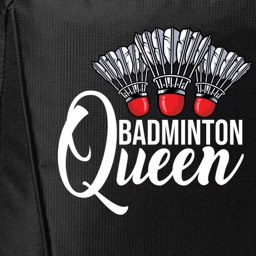 Badminton Queen Badminton Player Shuttlecock Sports Smash Gift City Backpack