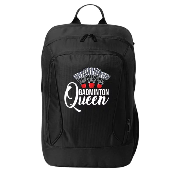 Badminton Queen Badminton Player Shuttlecock Sports Smash Gift City Backpack