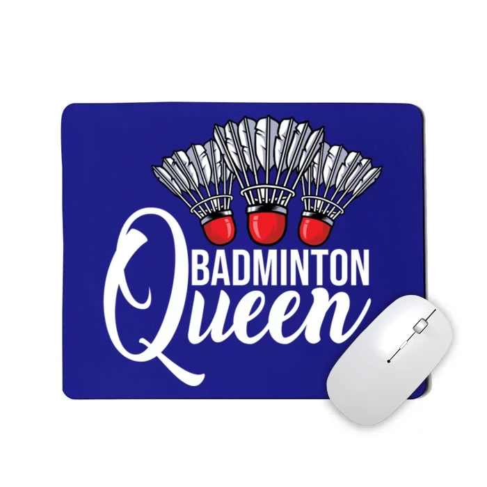 Badminton Queen Badminton Player Shuttlecock Sports Smash Gift Mousepad