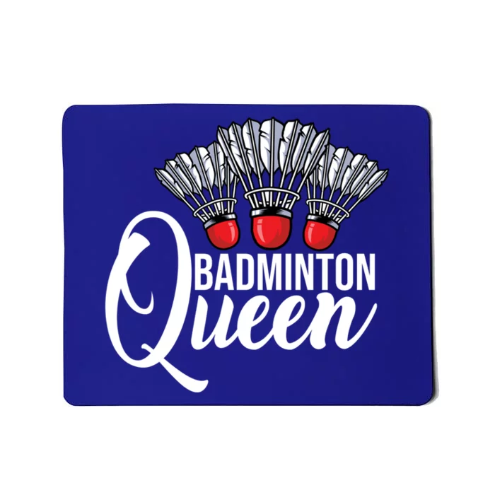 Badminton Queen Badminton Player Shuttlecock Sports Smash Gift Mousepad