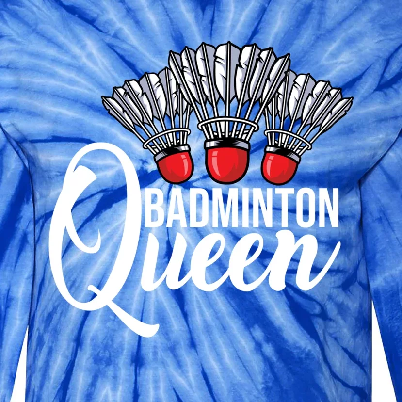 Badminton Queen Badminton Player Shuttlecock Sports Smash Gift Tie-Dye Long Sleeve Shirt