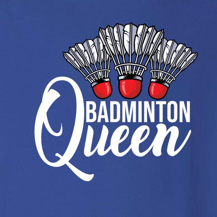 Badminton Queen Badminton Player Shuttlecock Sports Smash Gift Toddler Long Sleeve Shirt