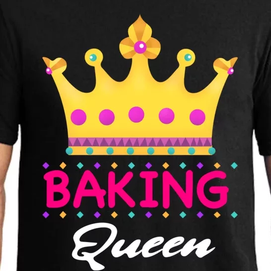 Baking Queen Baker Mom Funny Gift Pajama Set