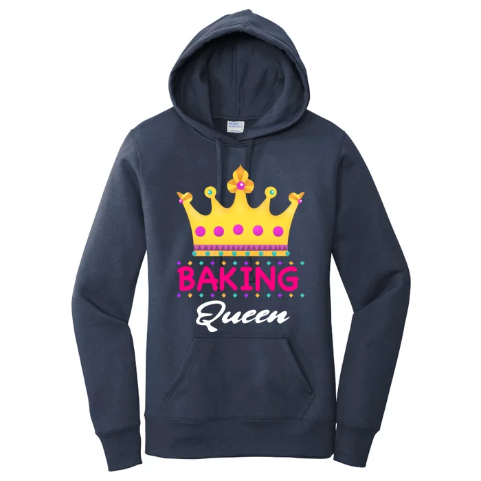 Baking Queen Baker Mom Funny Gift Women's Pullover Hoodie