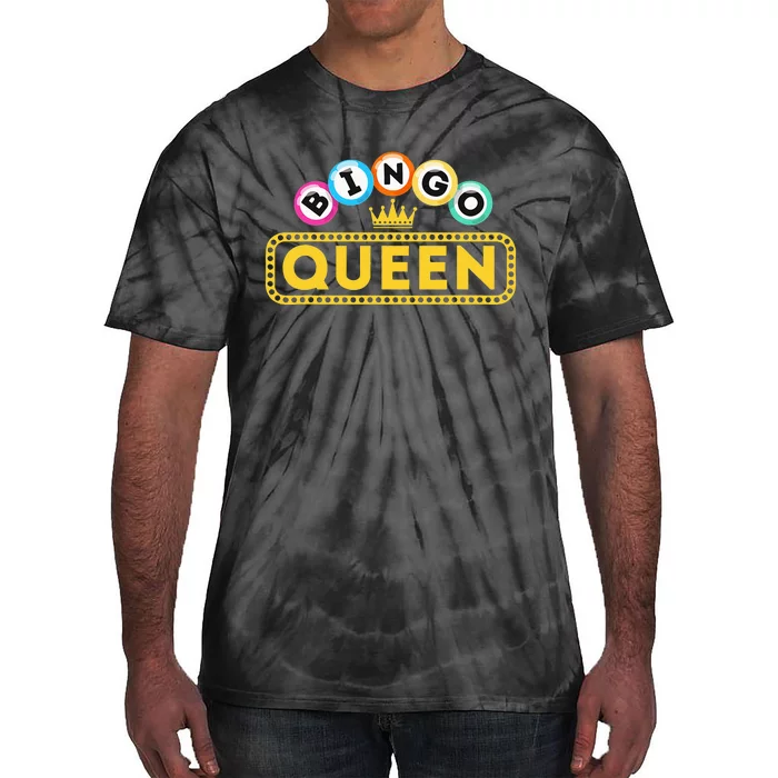 Bingo Queen Bingo Lover Gambler Gambling Tie-Dye T-Shirt