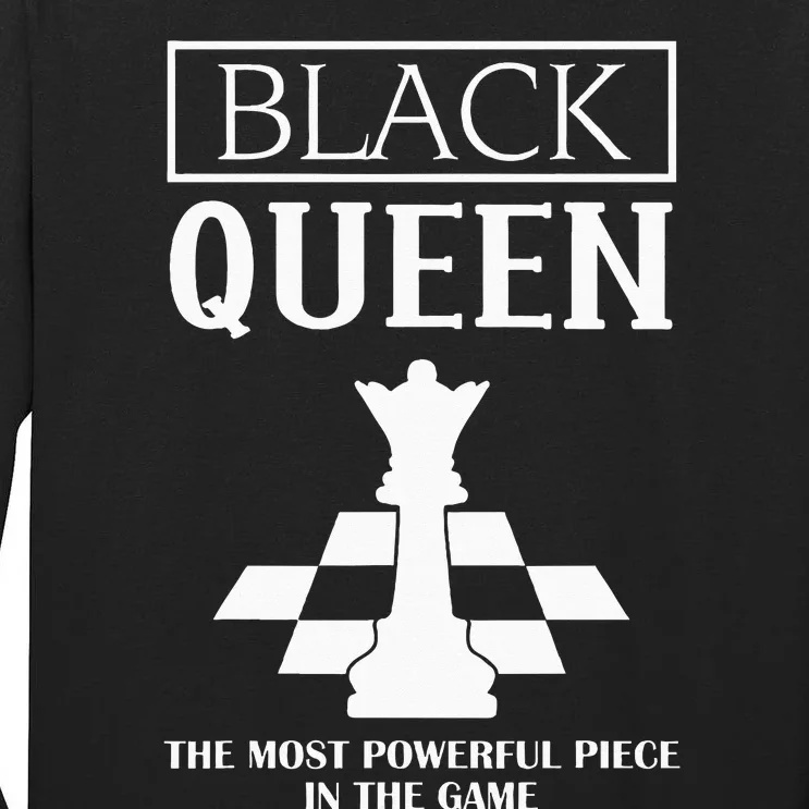 Black Queen Beautiful African American Woman Afro Queen Tall Long Sleeve T-Shirt