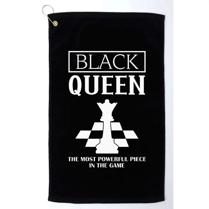 Black Queen Beautiful African American Woman Afro Queen Platinum Collection Golf Towel