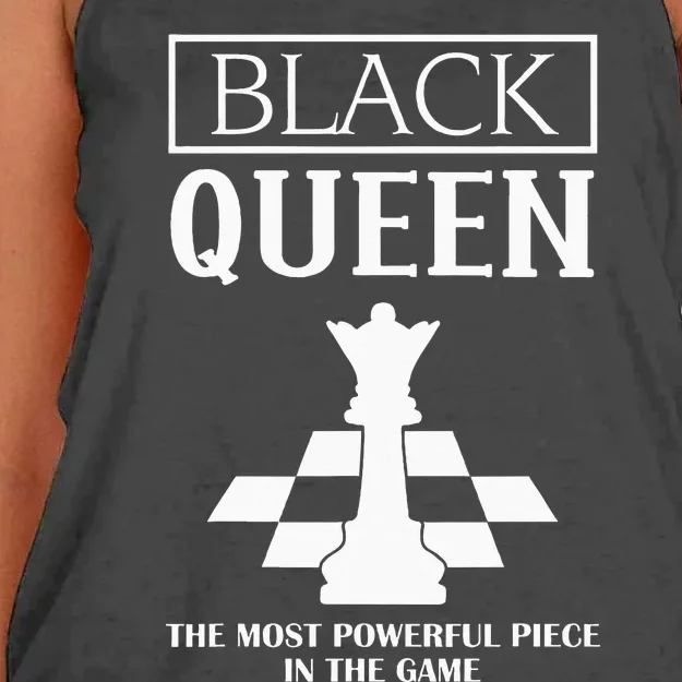 Black Queen Beautiful African American Woman Afro Queen Women's Knotted Racerback Tank