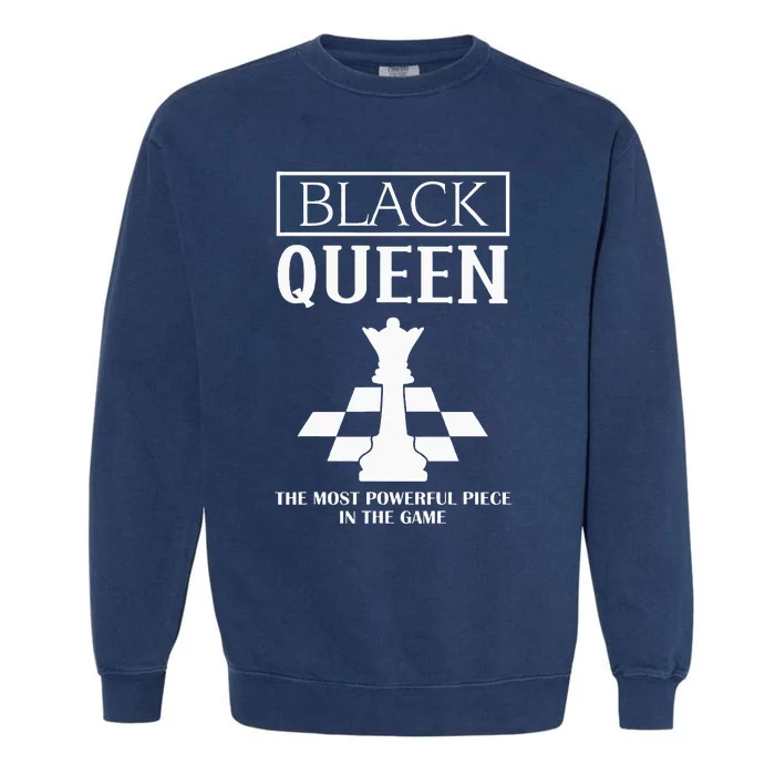 Black Queen Beautiful African American Woman Afro Queen Garment-Dyed Sweatshirt