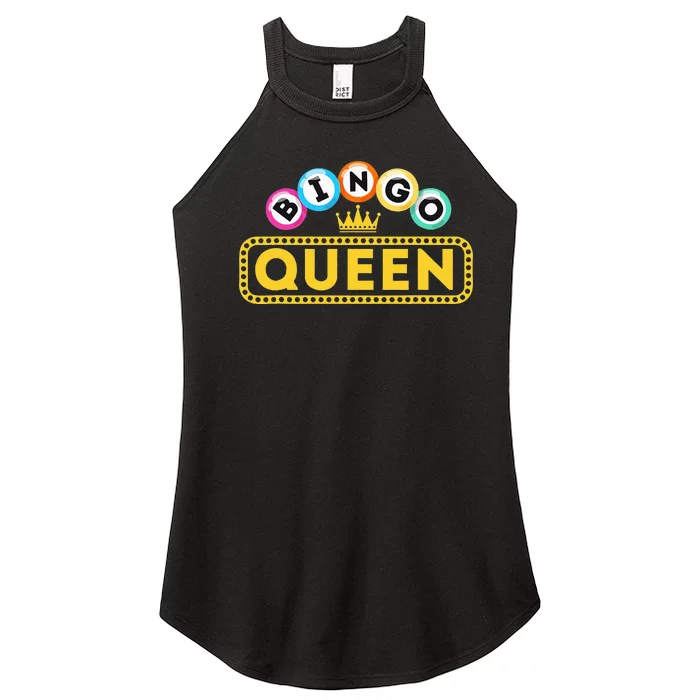 Bingo Queen Bingo Lover Gambler Gambling Women’s Perfect Tri Rocker Tank