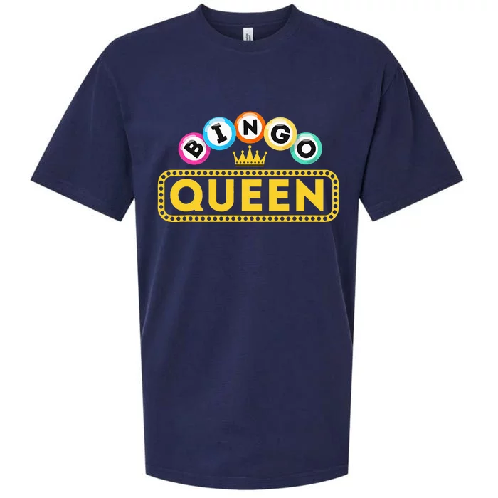 Bingo Queen Bingo Lover Gambler Gambling Sueded Cloud Jersey T-Shirt