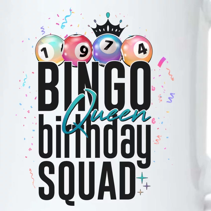 Bingo Queen Birthday Squad Black Color Changing Mug