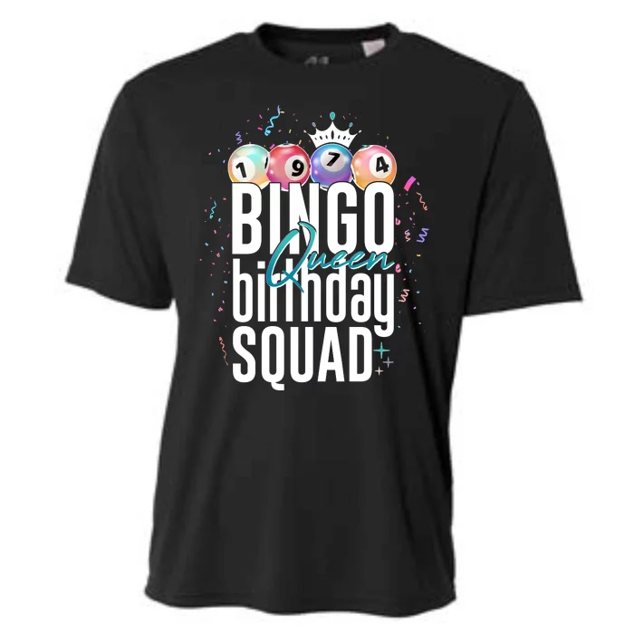 Bingo Queen Birthday Squad Cooling Performance Crew T-Shirt