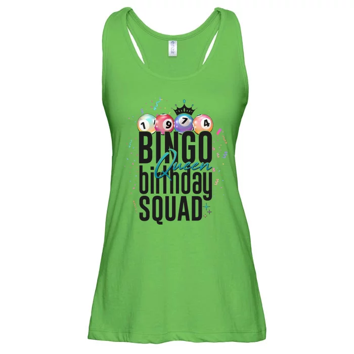 Bingo Queen Birthday Squad Ladies Essential Flowy Tank