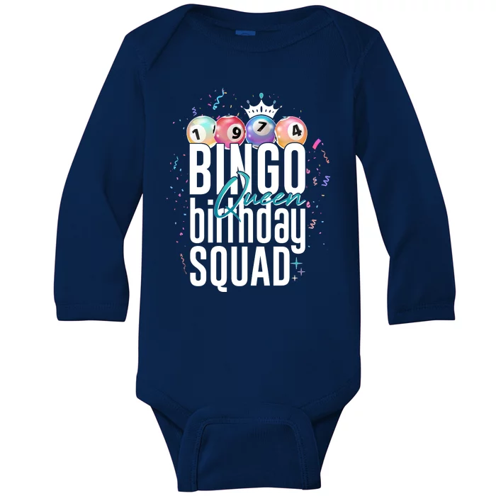 Bingo Queen Birthday Squad Baby Long Sleeve Bodysuit