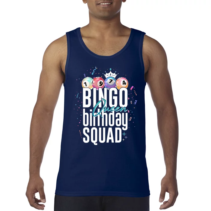 Bingo Queen Birthday Squad Tank Top