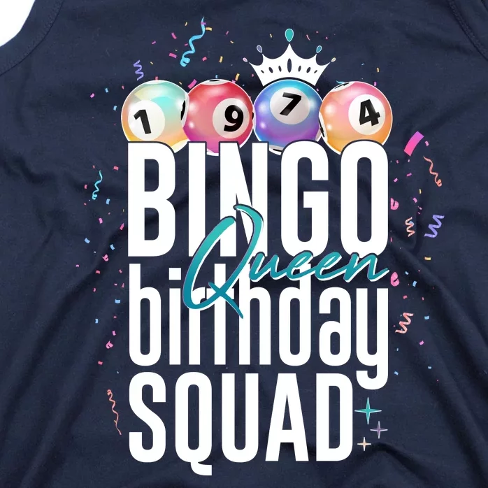 Bingo Queen Birthday Squad Tank Top