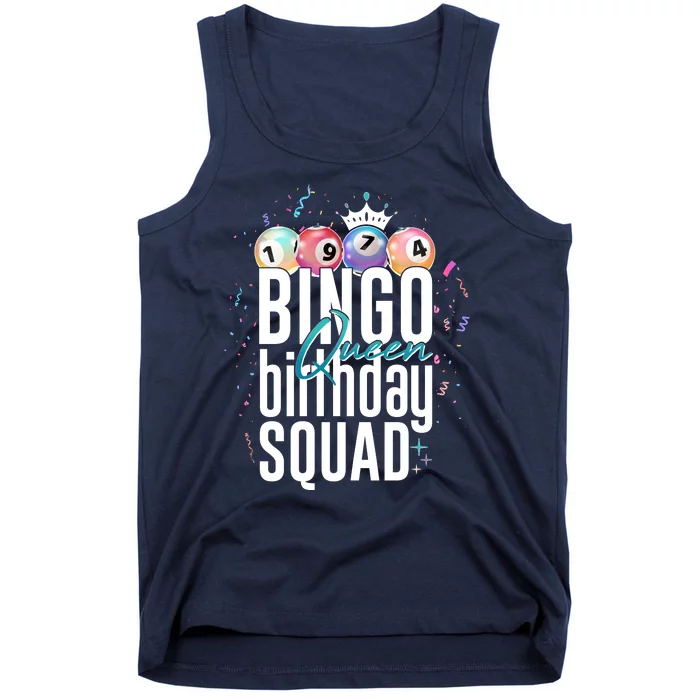 Bingo Queen Birthday Squad Tank Top