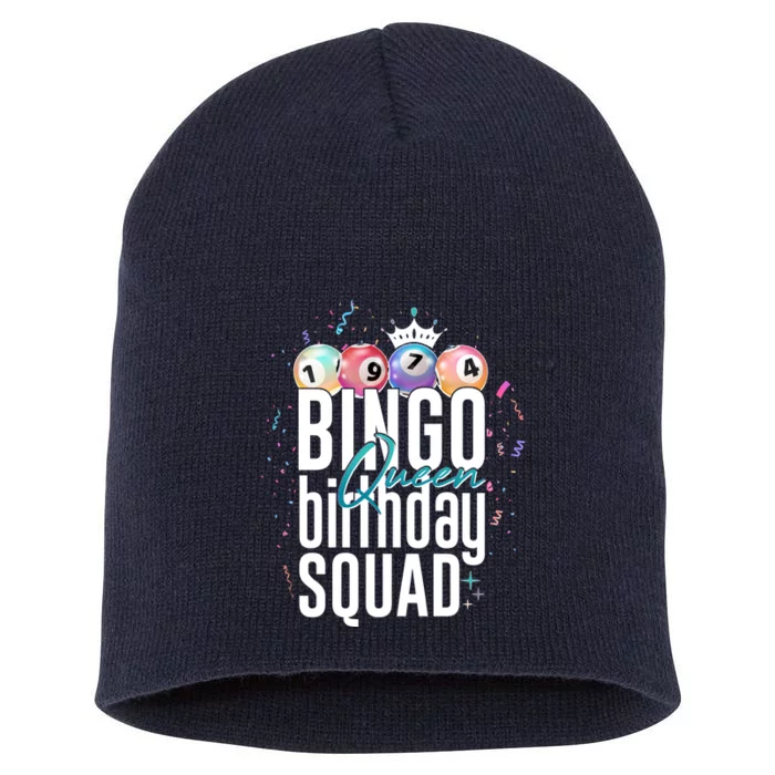 Bingo Queen Birthday Squad Short Acrylic Beanie