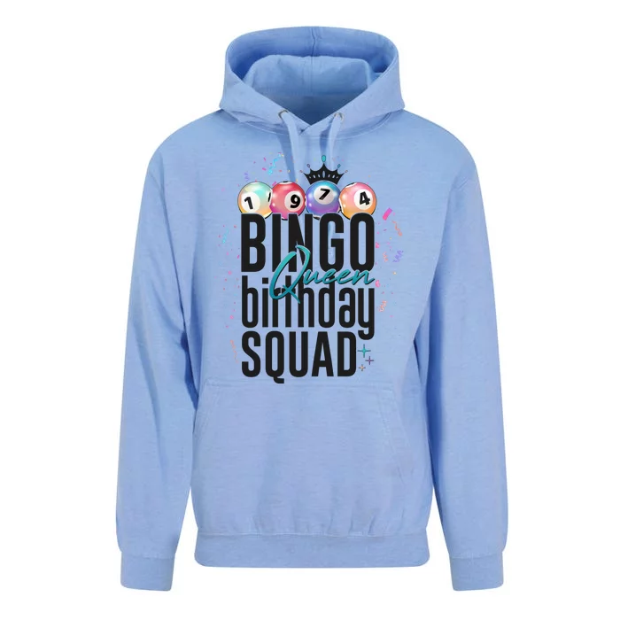 Bingo Queen Birthday Squad Unisex Surf Hoodie