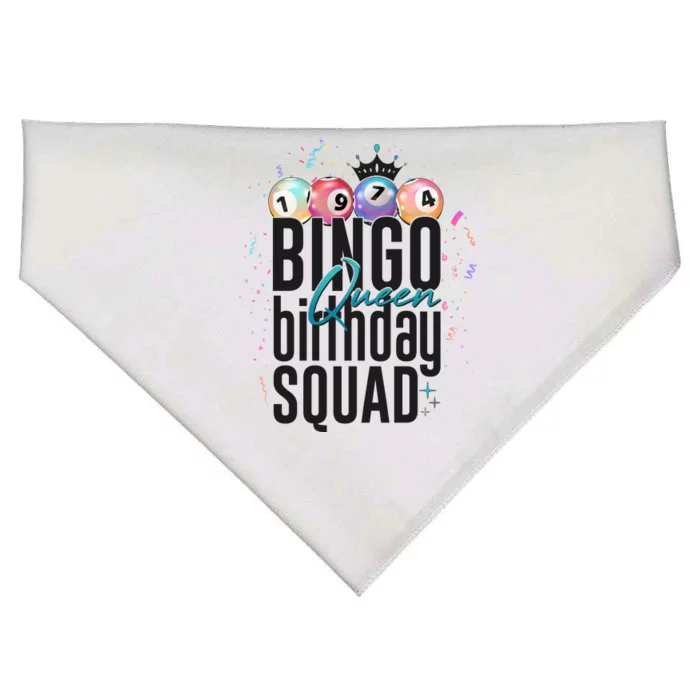 Bingo Queen Birthday Squad USA-Made Doggie Bandana