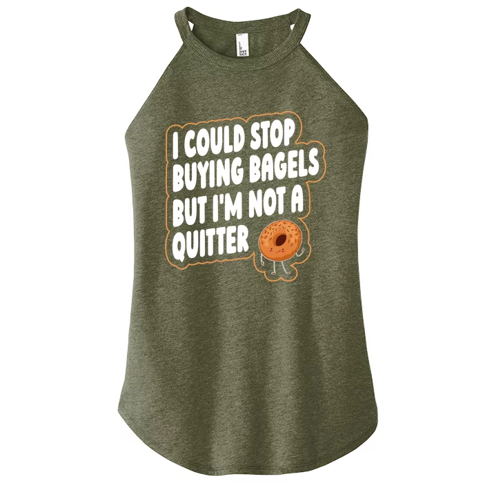 Bagel Quote Bagel Lover Meaningful Gift Women’s Perfect Tri Rocker Tank