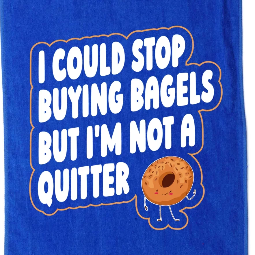 Bagel Quote Bagel Lover Meaningful Gift Platinum Collection Golf Towel