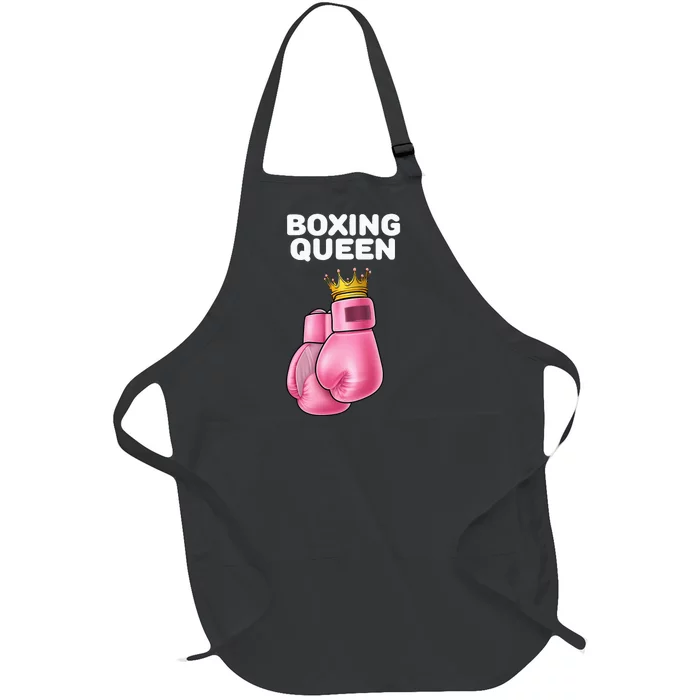 Boxing Queen Boxing Boxer Boxing Full-Length Apron With Pocket