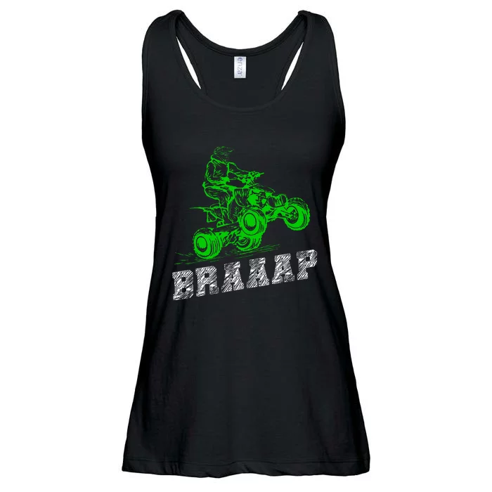 Braap Quad Biker Atv 4 Wheeler Funny Brap Quad Ladies Essential Flowy Tank