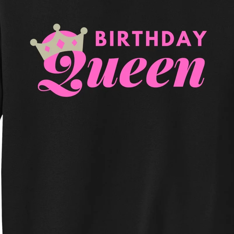 Birthday Queen Crown Tall Sweatshirt