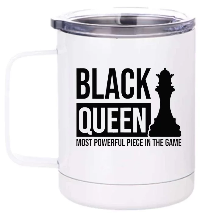 Black Queen Culture Heritage Power Pride Strength Self Love Front & Back 12oz Stainless Steel Tumbler Cup