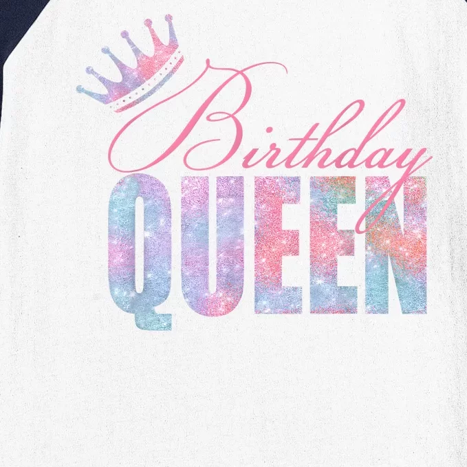 Birthday Queen Daughter Or Mom´s Birthday Party Baseball Sleeve Shirt