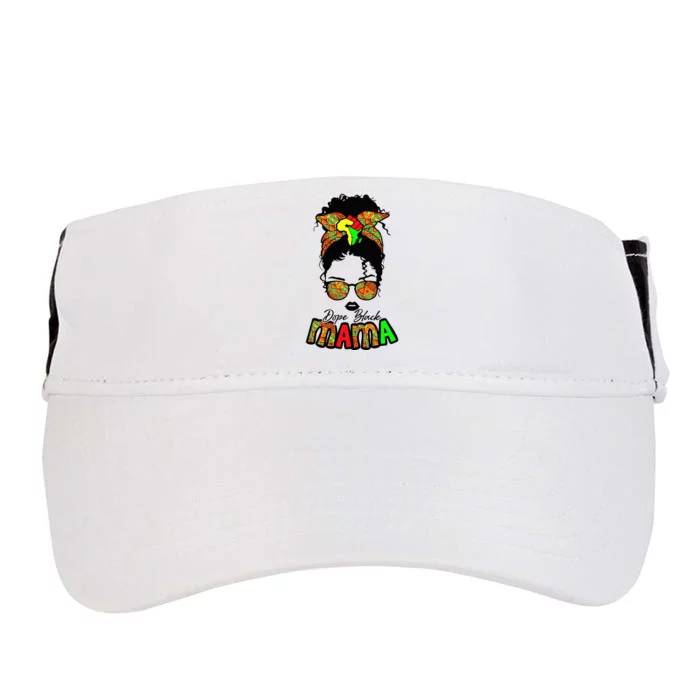 Black Queen Dope Black Mama Juneteenth African Women Adult Drive Performance Visor