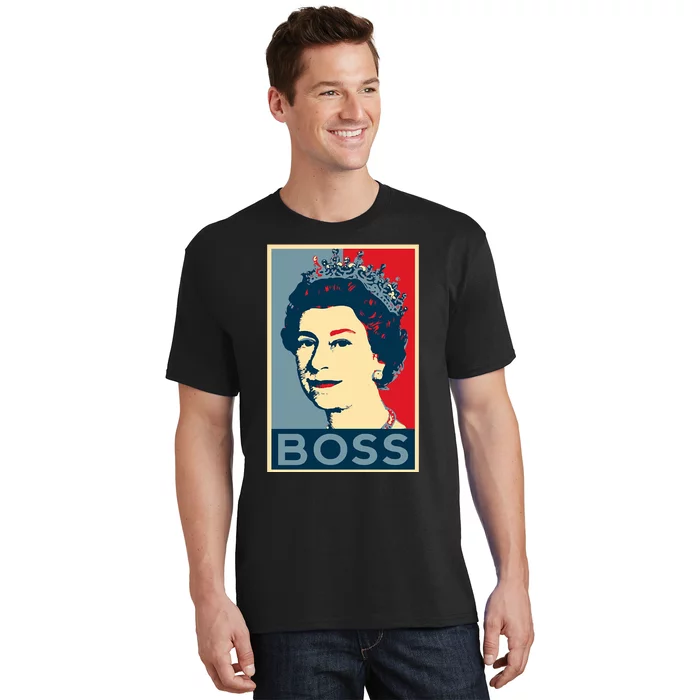 Boss Queen Elizabeth Retro Vintage T-Shirt