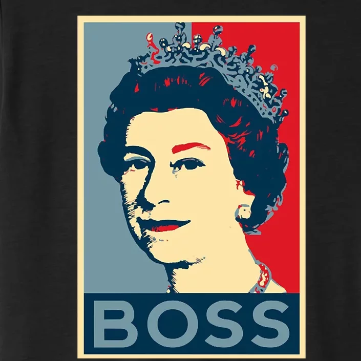 Boss Queen Elizabeth Retro Vintage ChromaSoft Performance T-Shirt