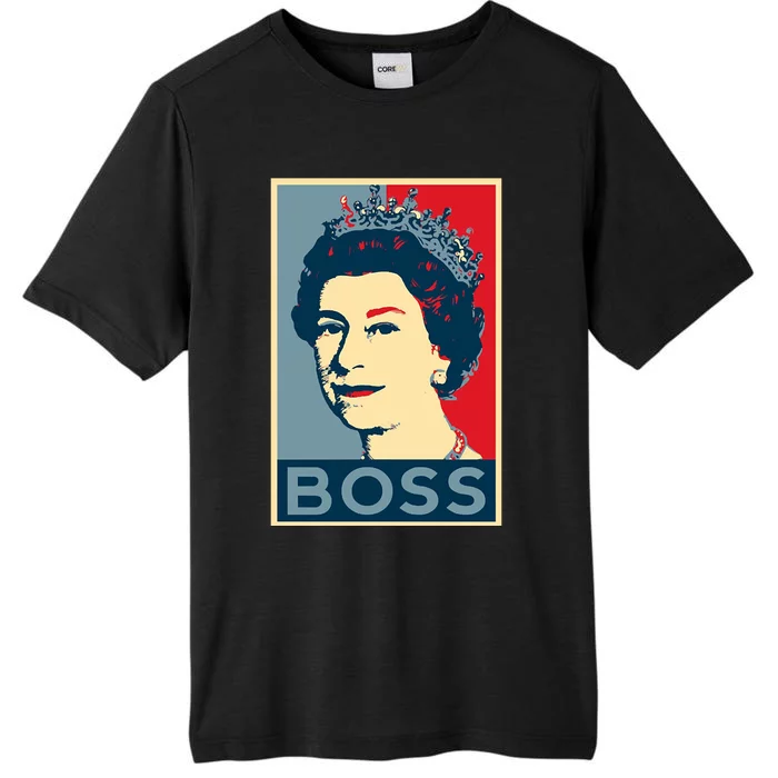 Boss Queen Elizabeth Retro Vintage ChromaSoft Performance T-Shirt