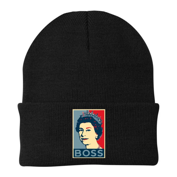 Boss Queen Elizabeth Retro Vintage Knit Cap Winter Beanie